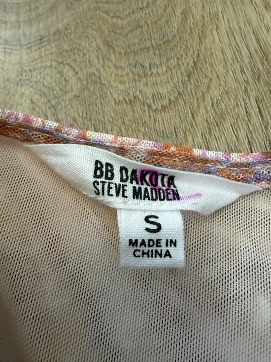 BB Dakota x Steve Madden Sheer Ruched Abstract Mini Dress - Picture 3 of 5